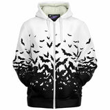 Bats Night Out Microfleece Zip-Up Hoodie