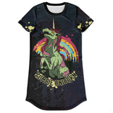 Zombie Unicorn T-Shirt Dress