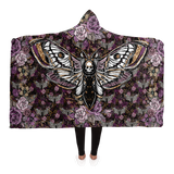 Goth Moth Embrace Hooded Blanket
