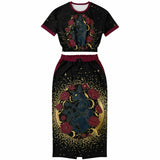 Sphynx Eternal Love Cropped Top And Long Skirt
