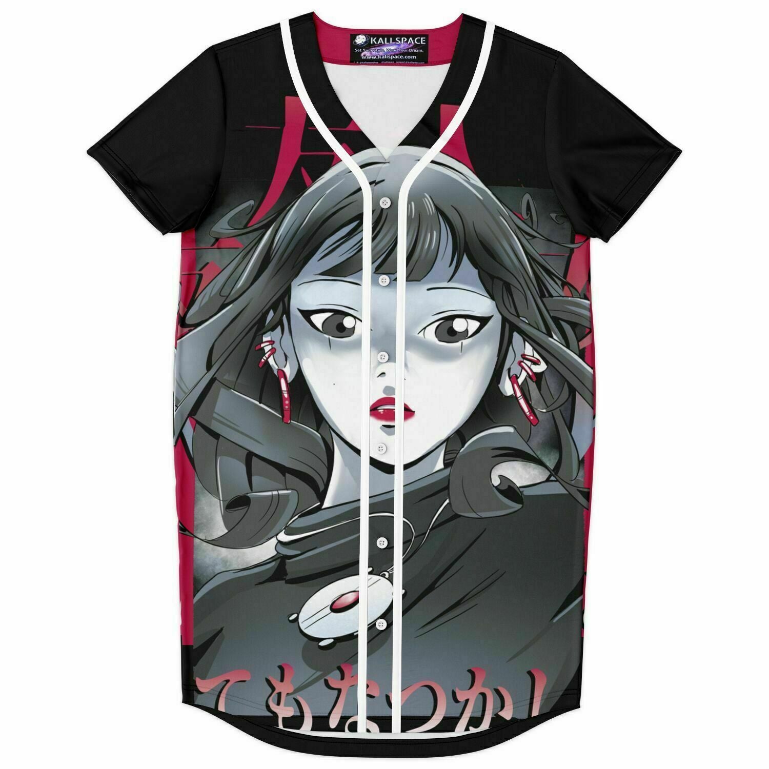 Dark Surprise Anime Girl Jersey Dress