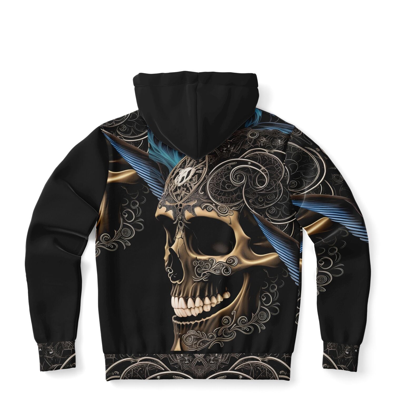 Viking Skull Fashion Zip-Up Hoodie