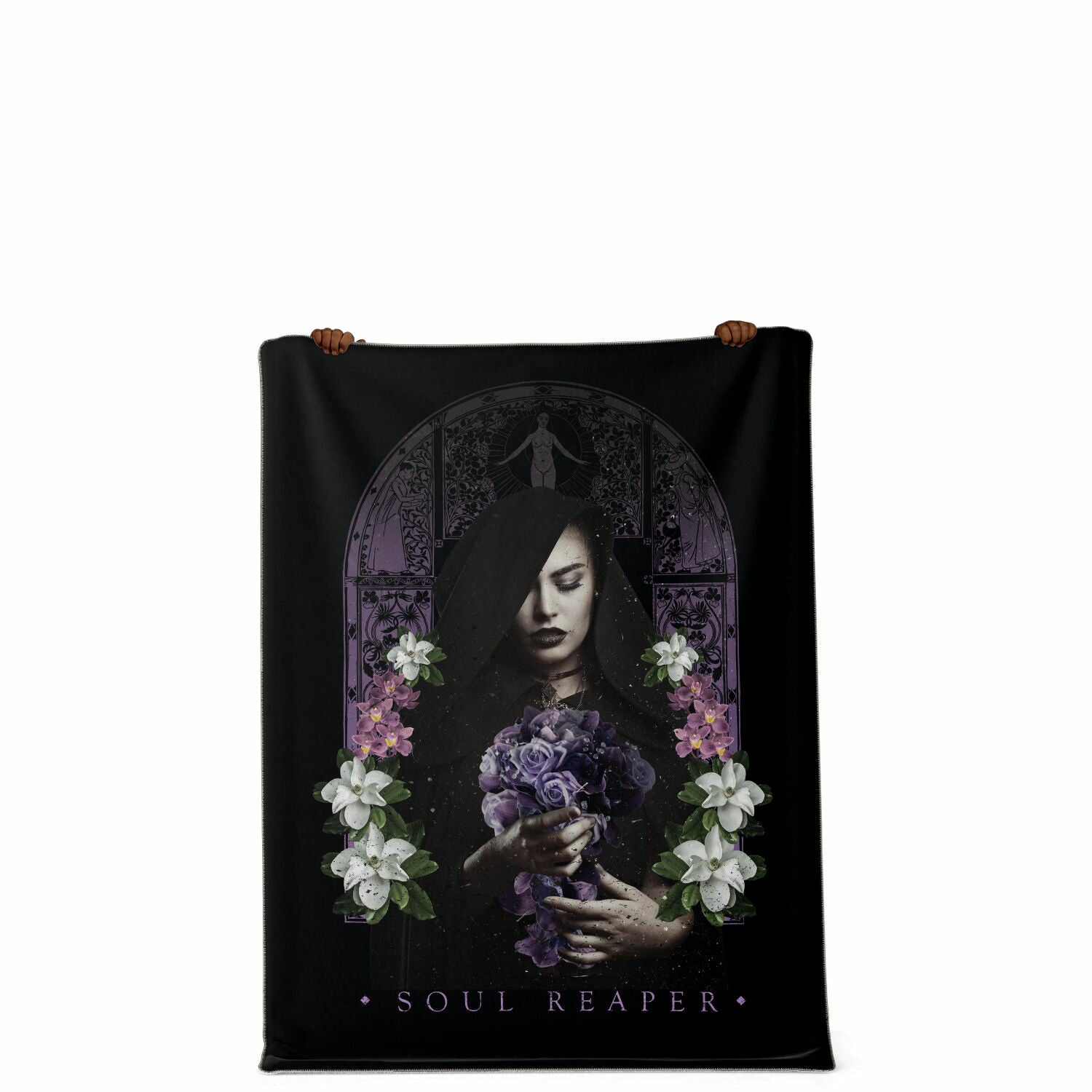 Dark Lady Soul Reaper Premium Microfleece Blanket