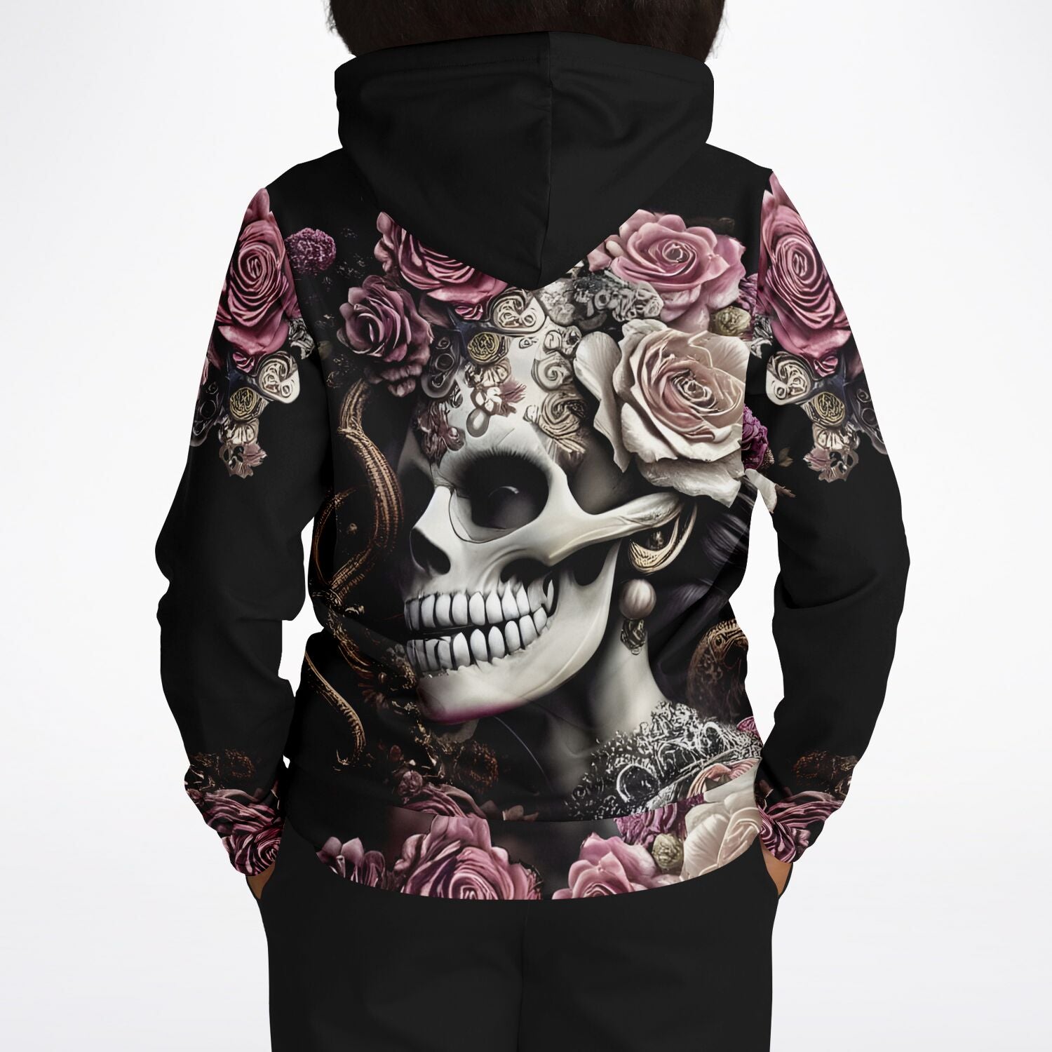 Rose Skull Lady Fashion Hoodie