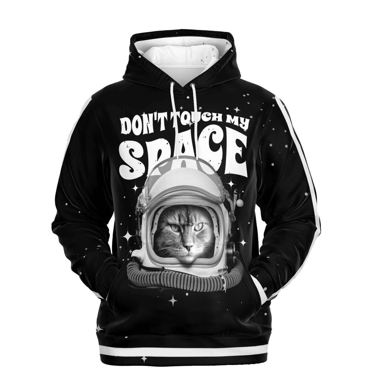 Cat Astronaut Don't Touch My Space Fashion Hoodie