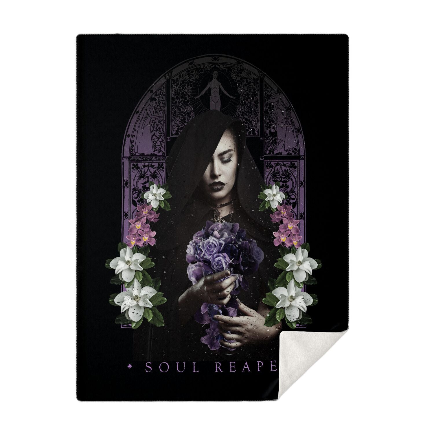 Dark Lady Soul Reaper Premium Microfleece Blanket