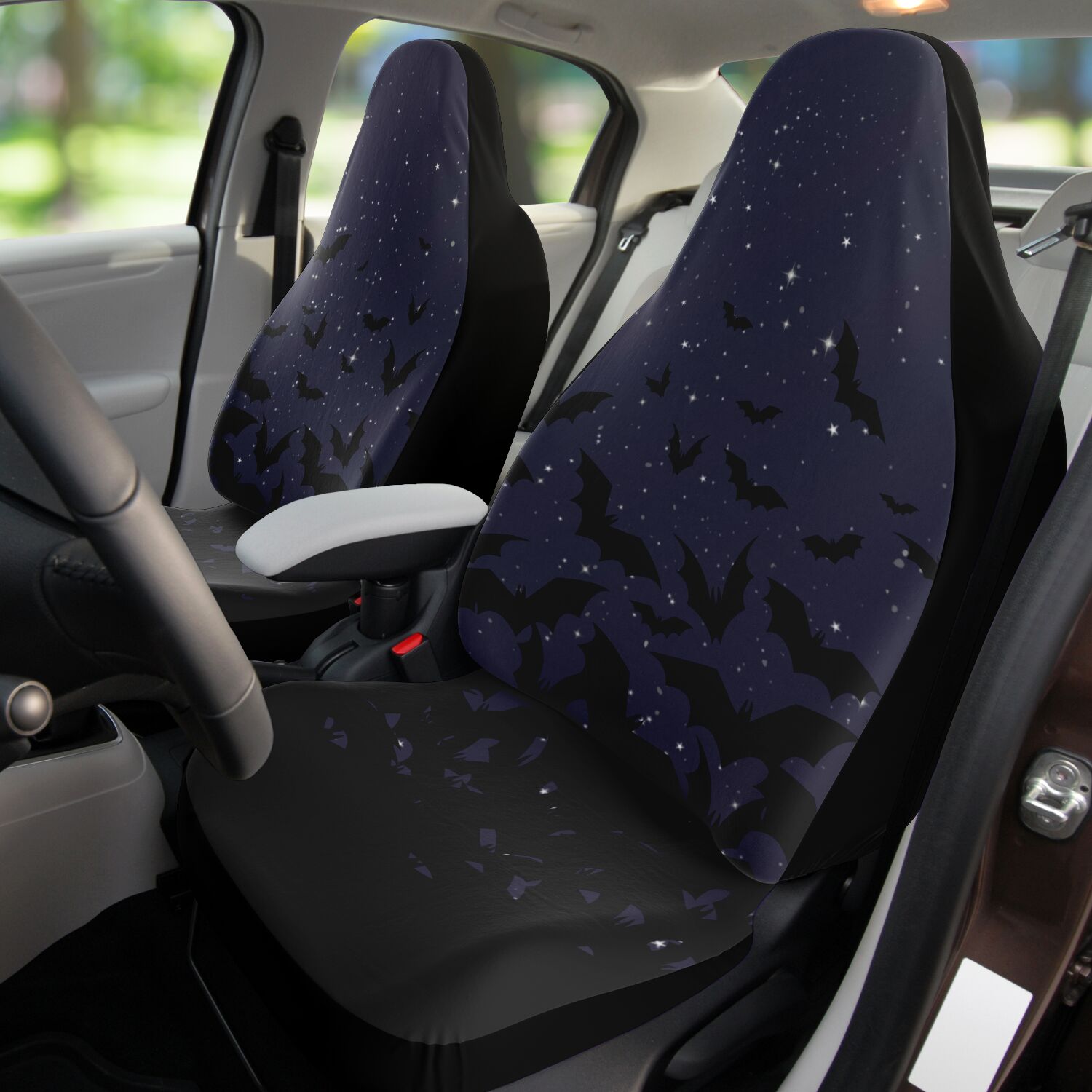Bats in the Dark Night Car Seat Cover Set