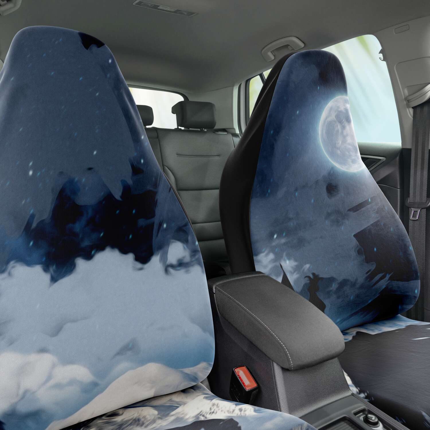 Blue Solitude Car Seat Cover Set