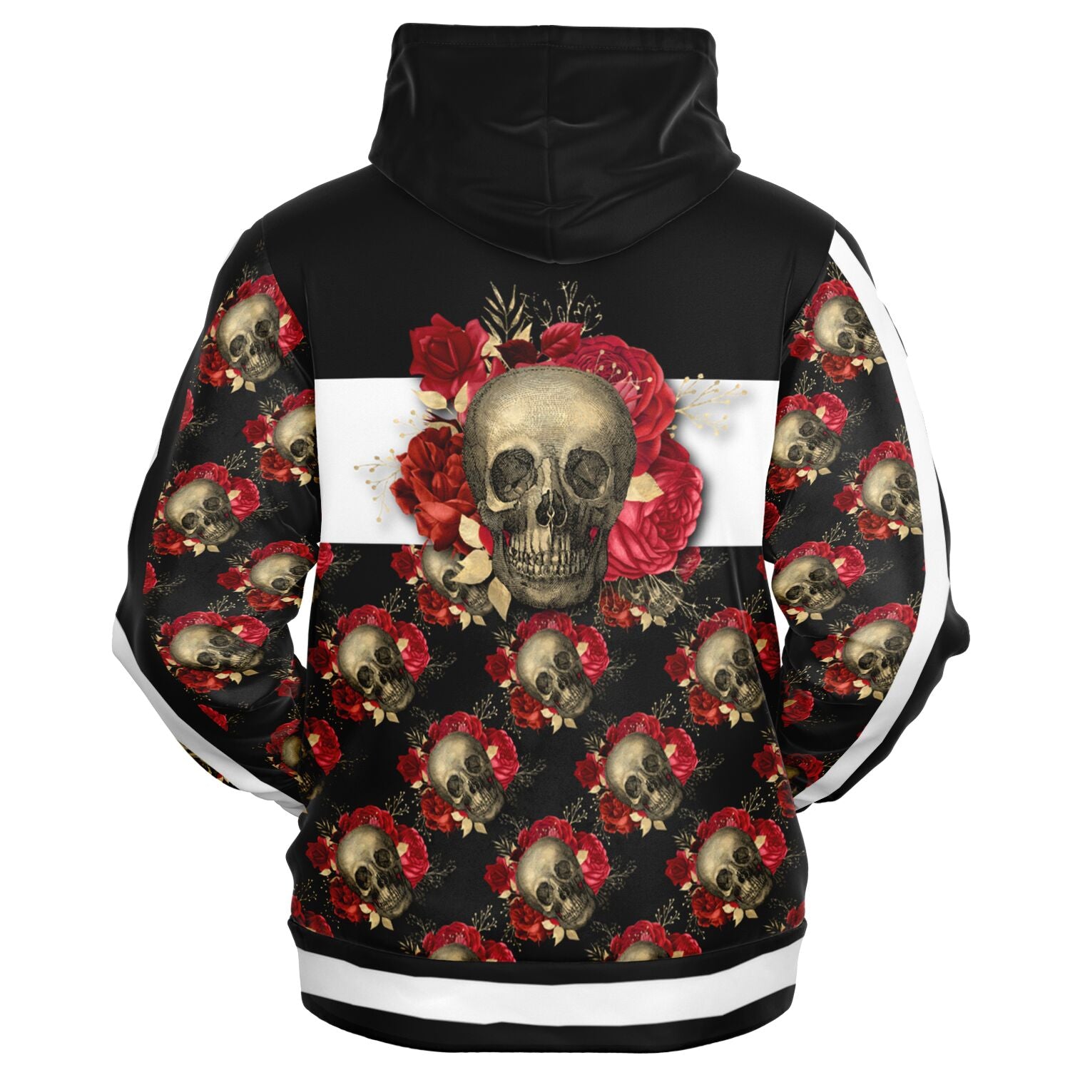 Red and Gold Grave ZipUp Hoodie