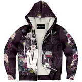 Vampire Queen Memoir Microfleece Zip-Up Hoodie