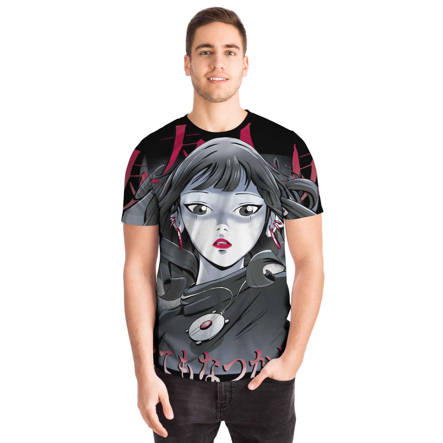 Dark Surprise Anime Girl T-Shirt
