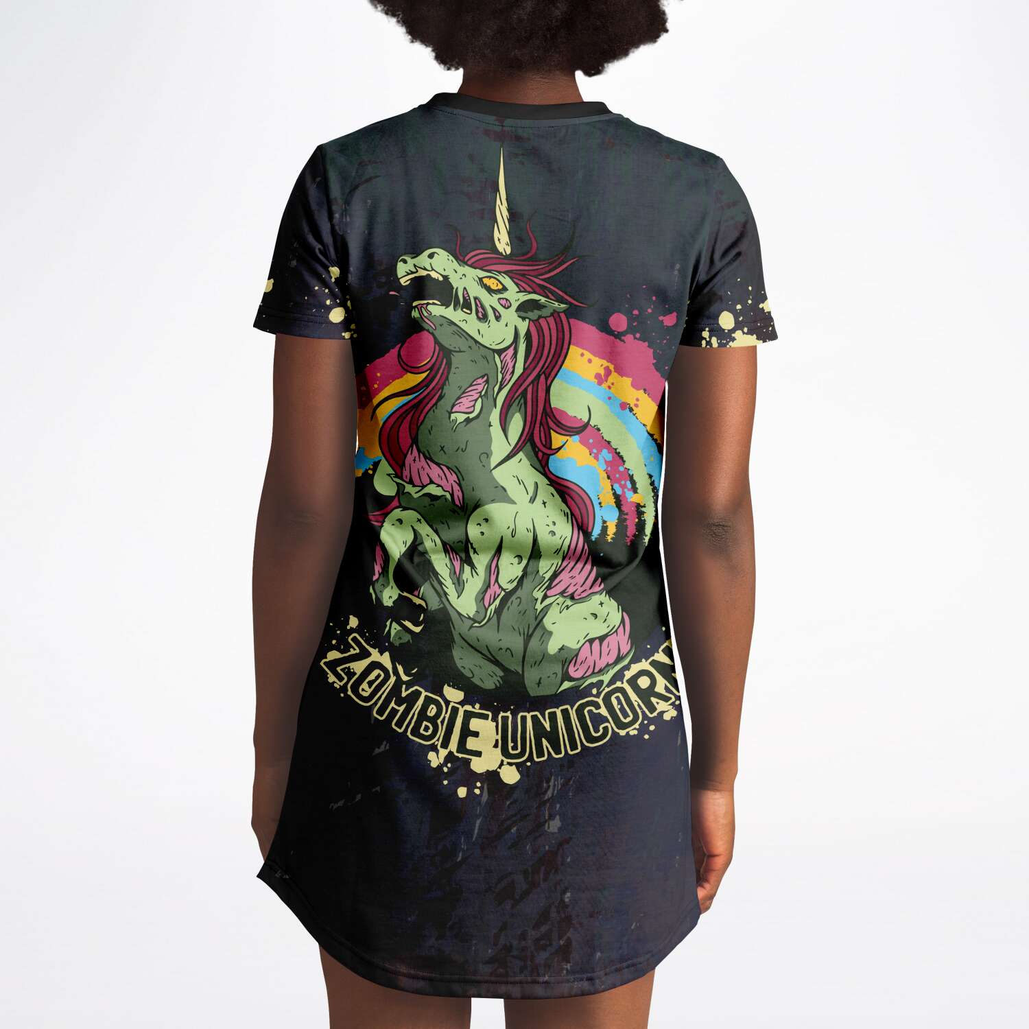 Zombie Unicorn T-Shirt Dress