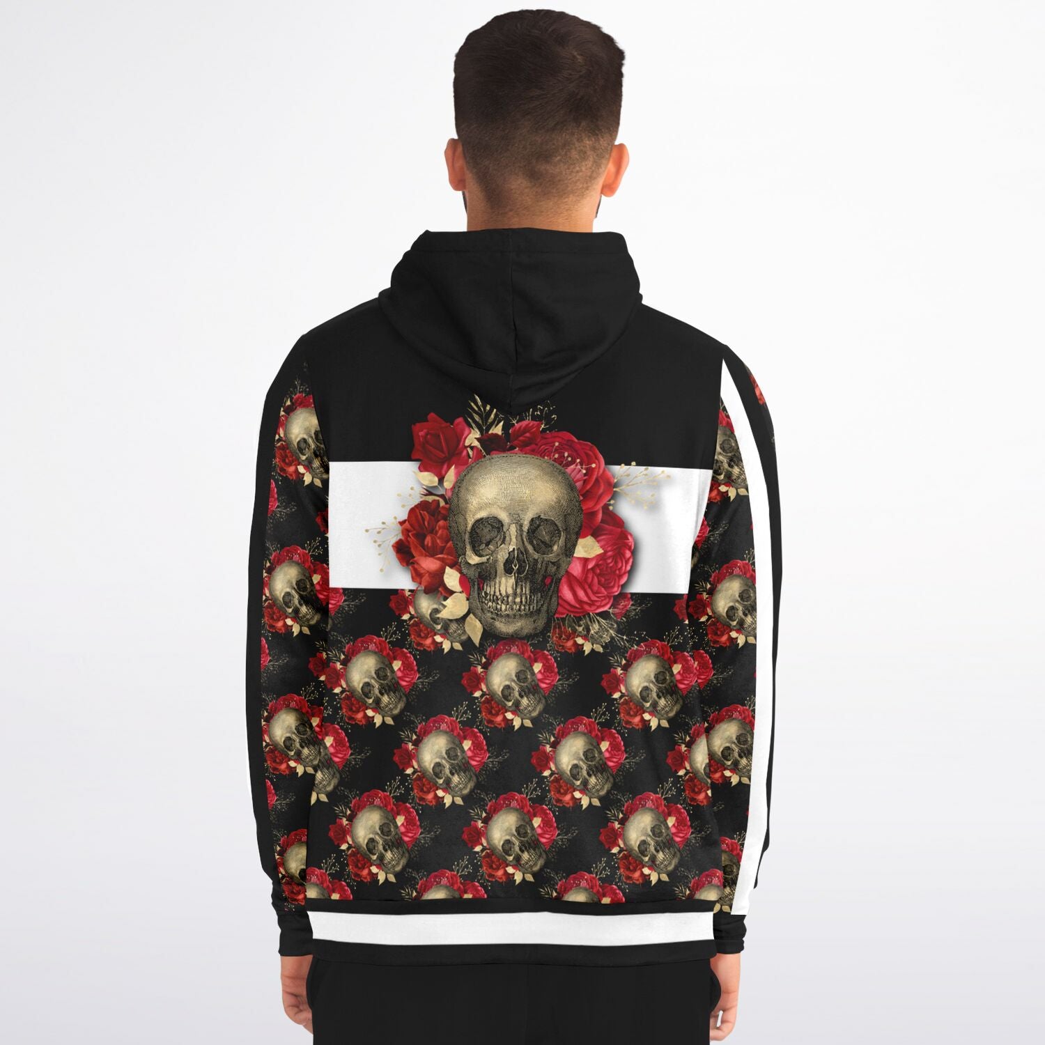 Red and Gold Grave ZipUp Hoodie