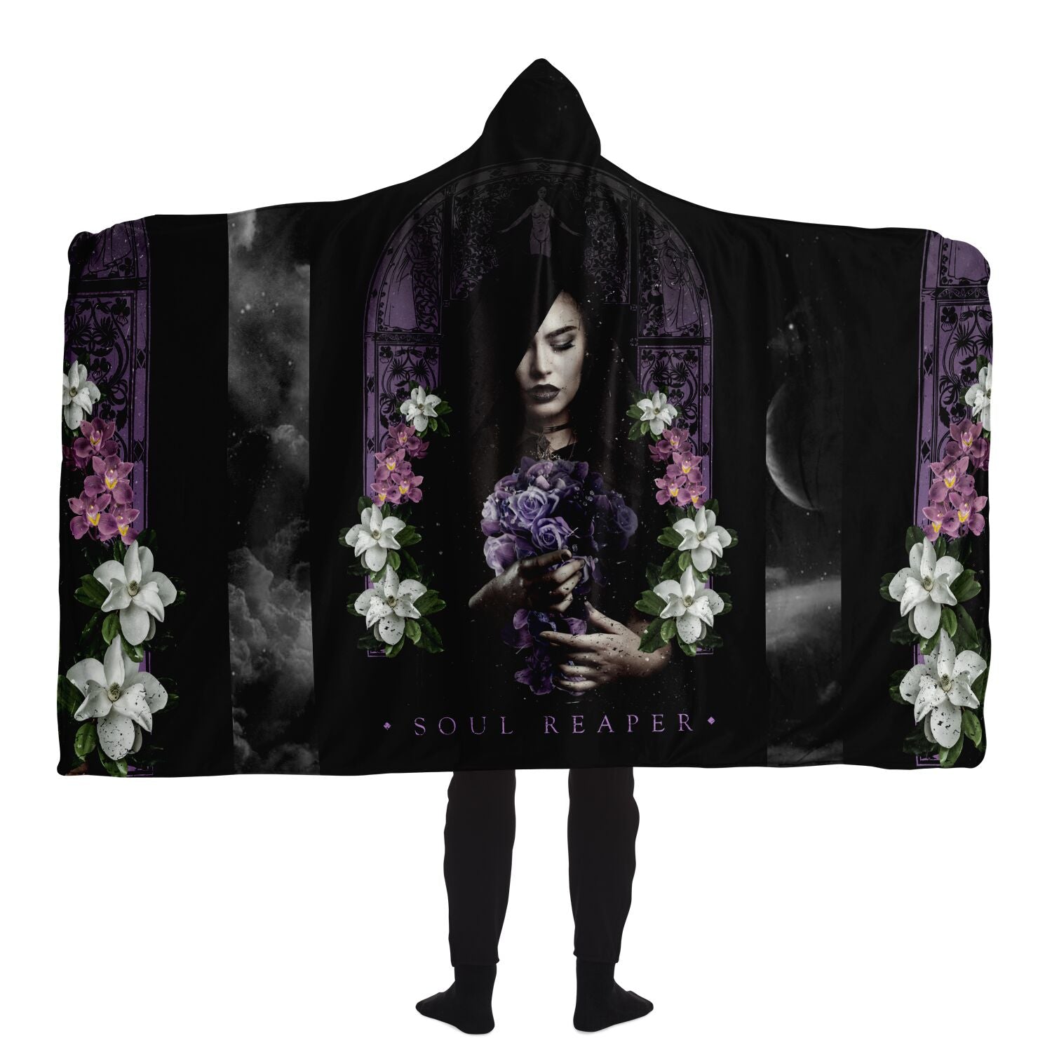 Dark Lady Soul Reaper Hooded Blanket