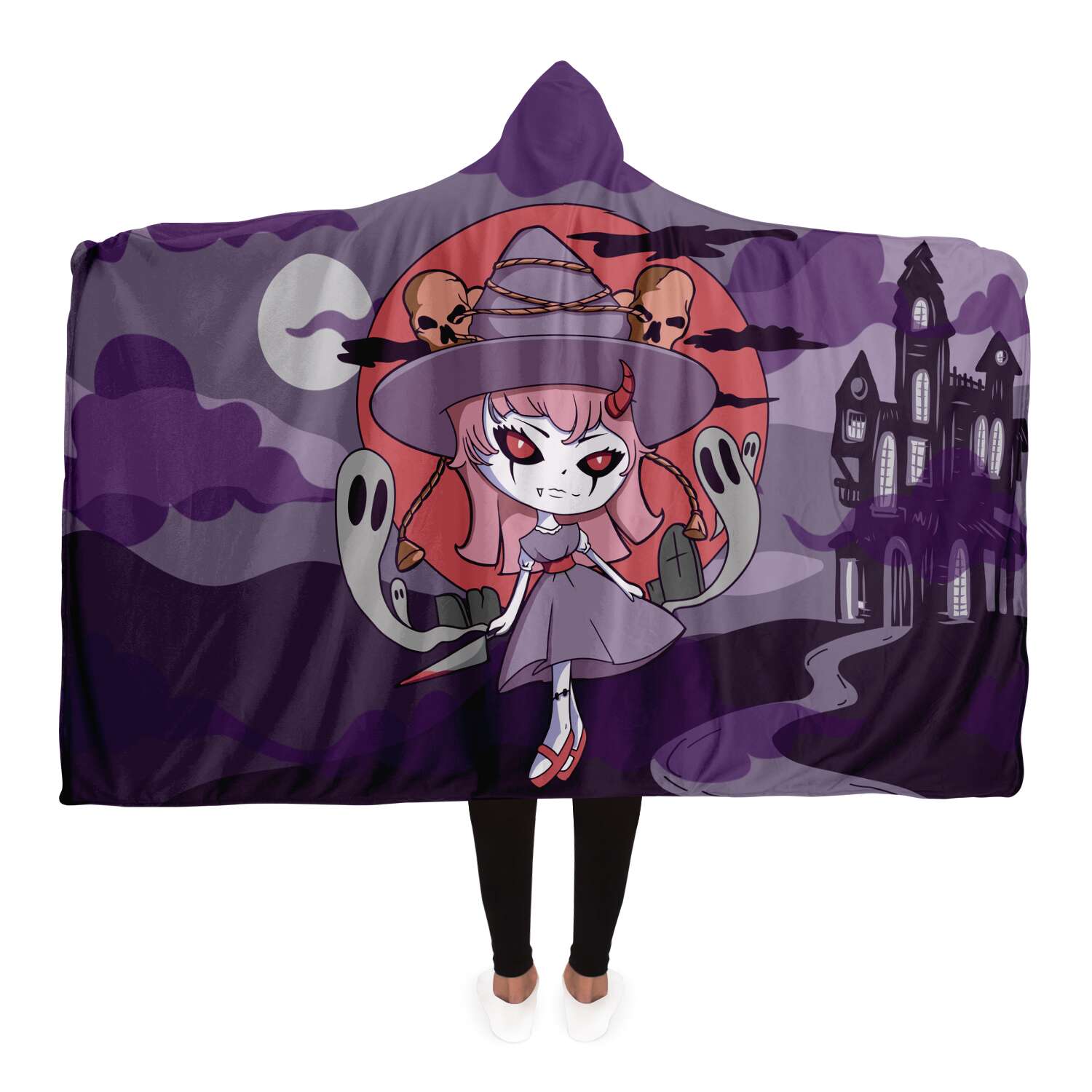 Witchy Doll Hooded Blanket