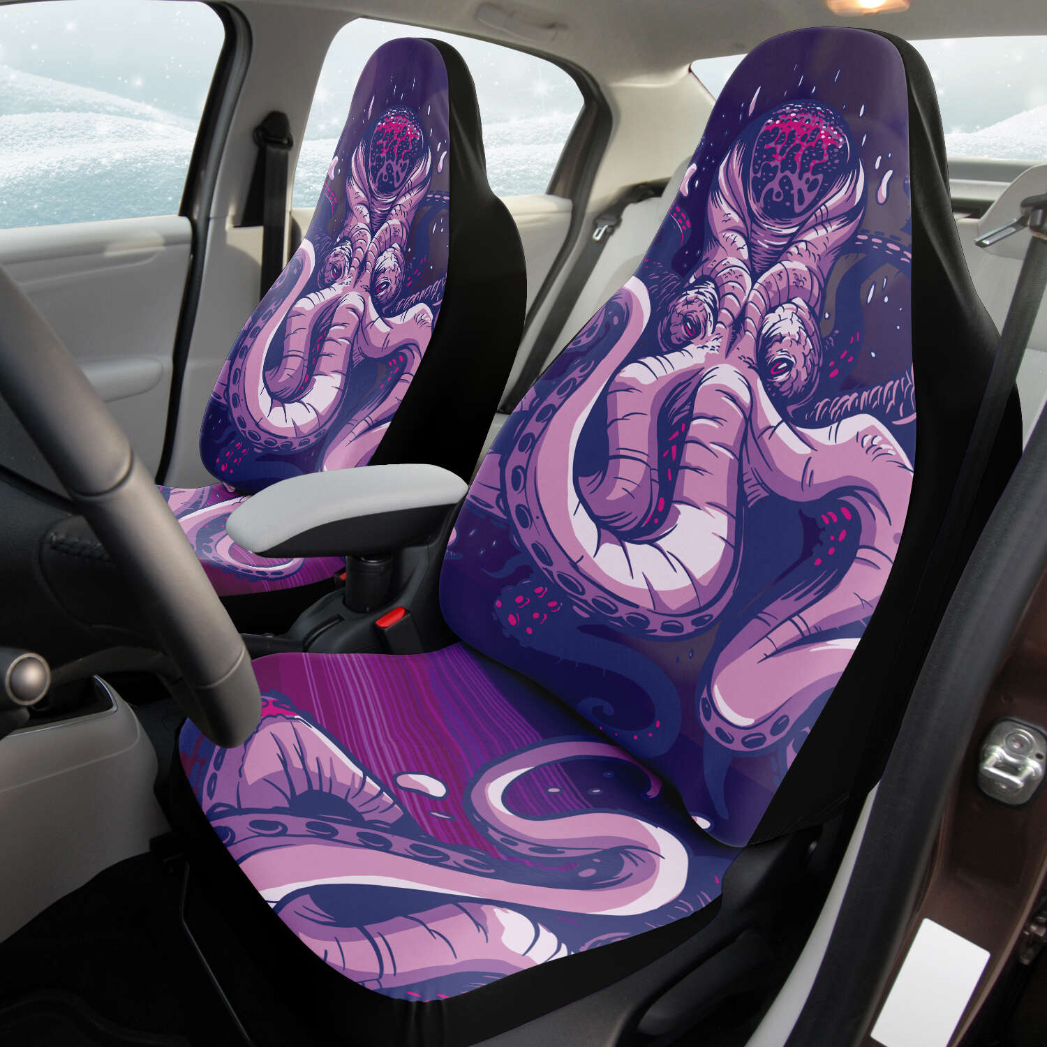 Psychic Kraken Car Seat Cover Set